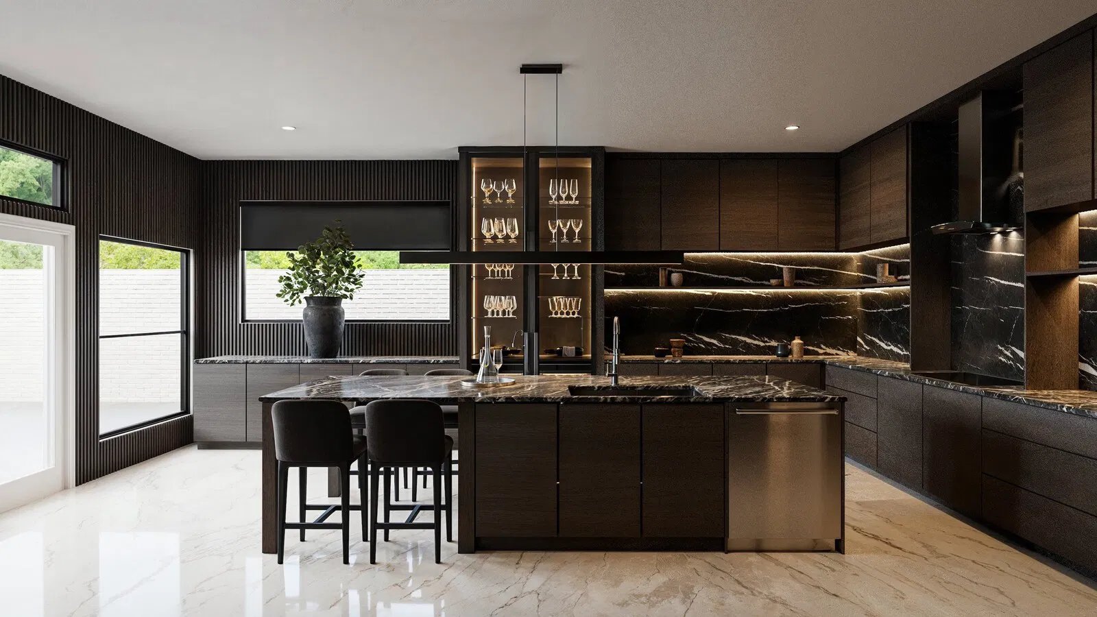 Masculine Kitchen & Bar