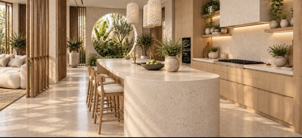 Stone and Canopy Kitchen 