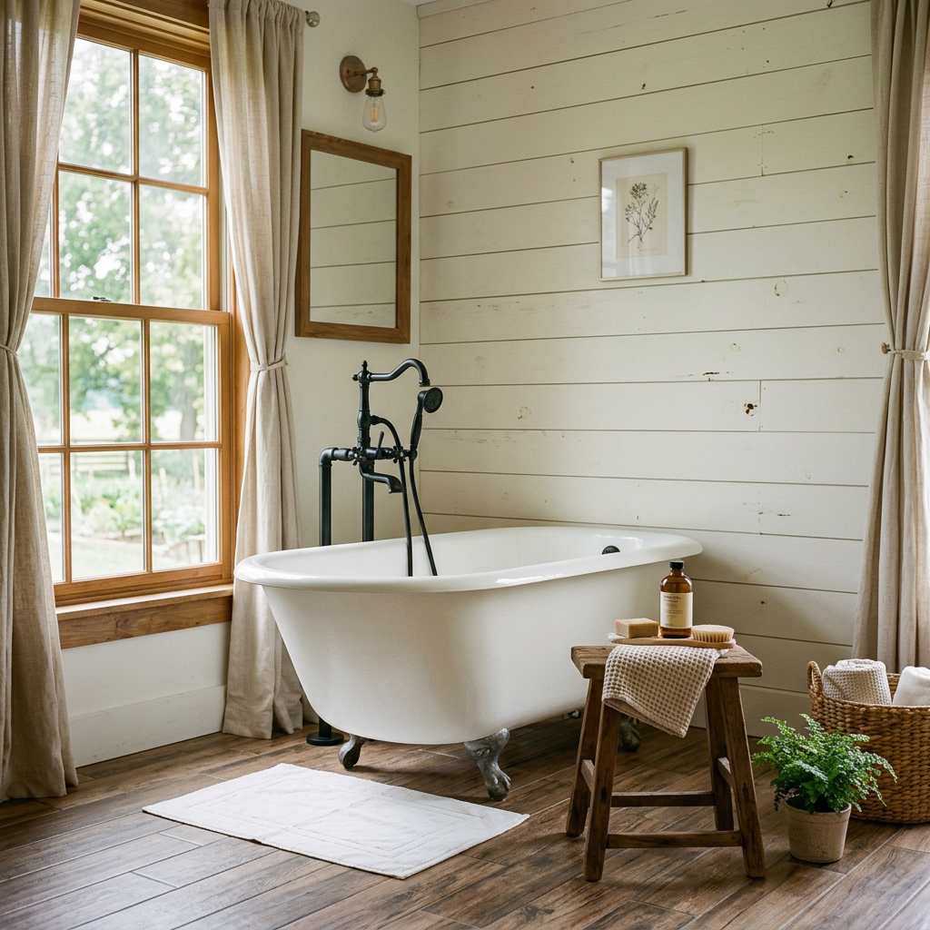 Farmhouse Bathroom Design: How to Get the Look Right